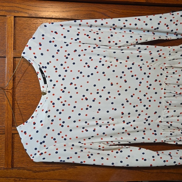 Size 2 Red, White and Blue Peplum Top by H&M - Picture 2 of 6